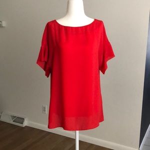 Banana Republic red top